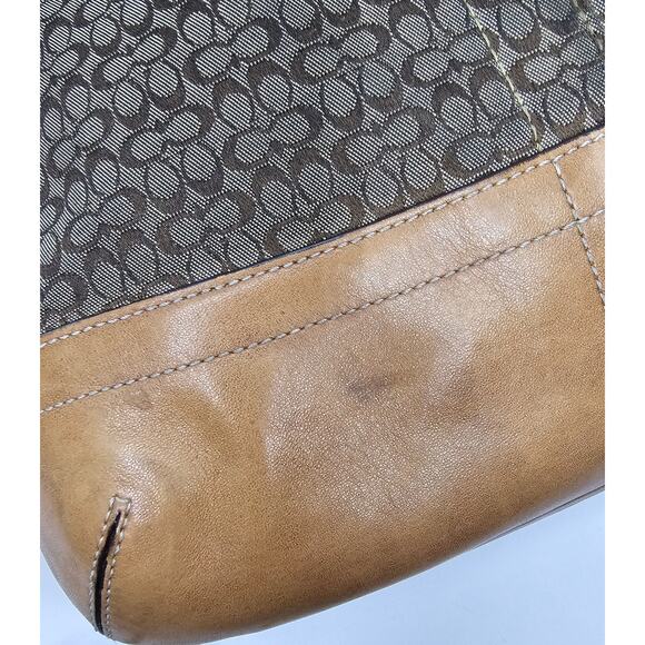 Coach Signature Convertible Shoulder Bag #F10416 - Picture 10 of 12